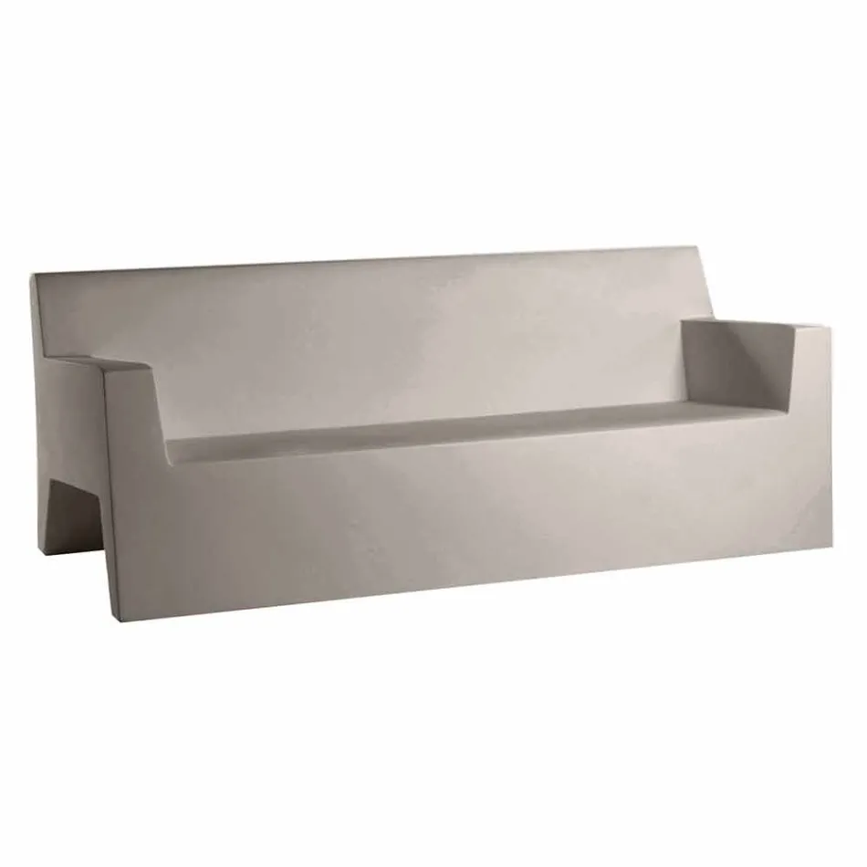 Jut by Vondom garden sofa, in polyethylene resin, design Viadurini