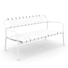 Garden Sofa Made Entirely of Aluminum - Resplendent Viadurini