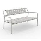 Garden Sofa Made Entirely of Aluminum - Resplendent Viadurini