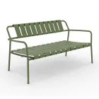 Garden Sofa Made Entirely of Aluminum - Resplendent Viadurini