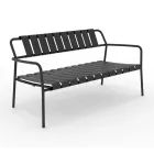 Garden Sofa Made Entirely of Aluminum - Resplendent Viadurini