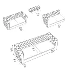 Living Room Sofa with Reclining Headrest Made in Italy - Unleashed Viadurini