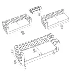 Living Room Sofa with Reclining Headrest Made in Italy - Unleashed Viadurini