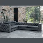 Living Room Sofa with Reclining Headrest Made in Italy - Unleashed Viadurini