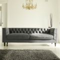 Living Room Sofa with Wooden Structure and Feet Made in Italy - Comico