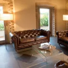 2 or 3 Seater Living Room Sofa in Aged Effect Vintage Leather - Stamp Viadurini