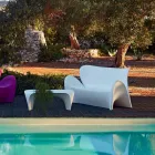 Outdoor or Indoor Living Room Sofa Colored Plastic Design - Lily by Myyour Viadurini