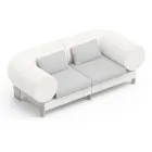 2 seater living room sofa in polyethylene of different colors - Orbis Viadurini