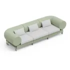 3-seater living room sofa in polyethylene of different colors - Orbis Viadurini