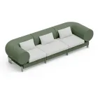 3-seater living room sofa in polyethylene of different colors - Orbis Viadurini