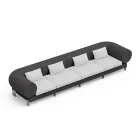 4-seater living room sofa in polyethylene of different colors - Orbis Viadurini