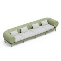 4-seater living room sofa in polyethylene of different colors - Orbis