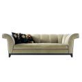 Design 3 seater upholstered sofa Grilli Shell handmade in Italy
