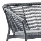 Two Seater Garden Stacking Sofa Aluminum and Fabric - Smart By Varaschin Viadurini