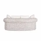 Outdoor / Indoor 3 Seater Sofa in Luxury Rattan Homemotion - Francioso Viadurini