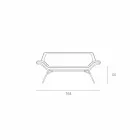 Made in Italy Cesare leather imitation leather waiting sofa Viadurini