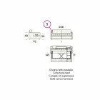 Design Bunk Bed Sofa Covered in Made in Italy Fabric - Gretel Viadurini