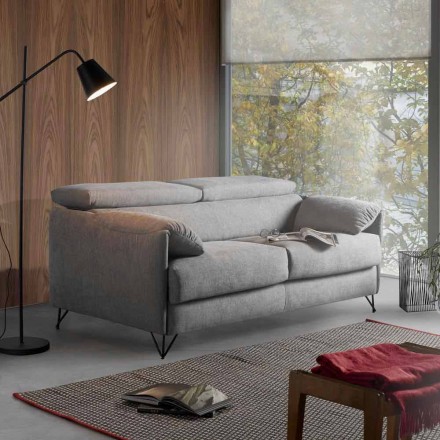 Sofa bed in removable fabric design made in Italy Vittorio Viadurini