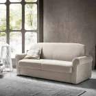 Double Sofa Bed in Design Fabric Made in Italy - Anemone Viadurini