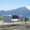 Modern Sofa for Outdoor or Indoor Removable Design Made in Italy - Carmine
