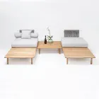 Modular Garden Sofa with 2 Rope Backrests - Bellatrix Viadurini