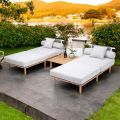 Modular Garden Sofa with 2 Rope Backrests - Bellatrix