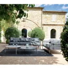 Outdoor Sofa in Steel and Rope Various Sizes with Cushions Made in Italy - Helga Viadurini