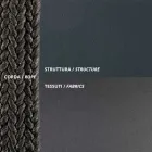 Outdoor Sofa in Steel and Rope Various Sizes with Cushions Made in Italy - Helga Viadurini