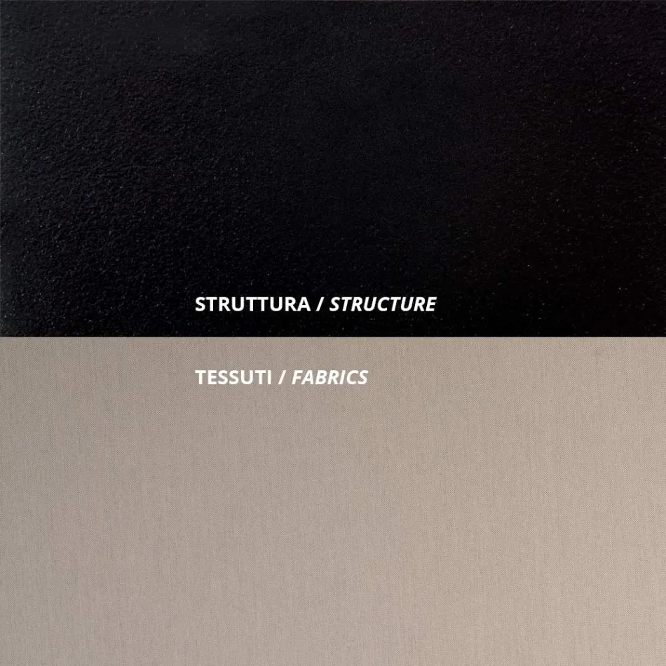 Outdoor Sofa in Steel Various Sizes and Cushions Made in Italy - Arwen Viadurini