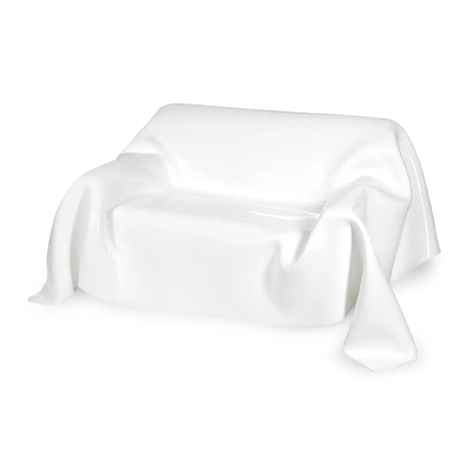 White or Multicolor Plexiglass Sofa Recyclable Inside Outside - Jolly Viadurini