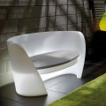 Design indoor sofa in polyethylene Slide Rap, produced in Italy