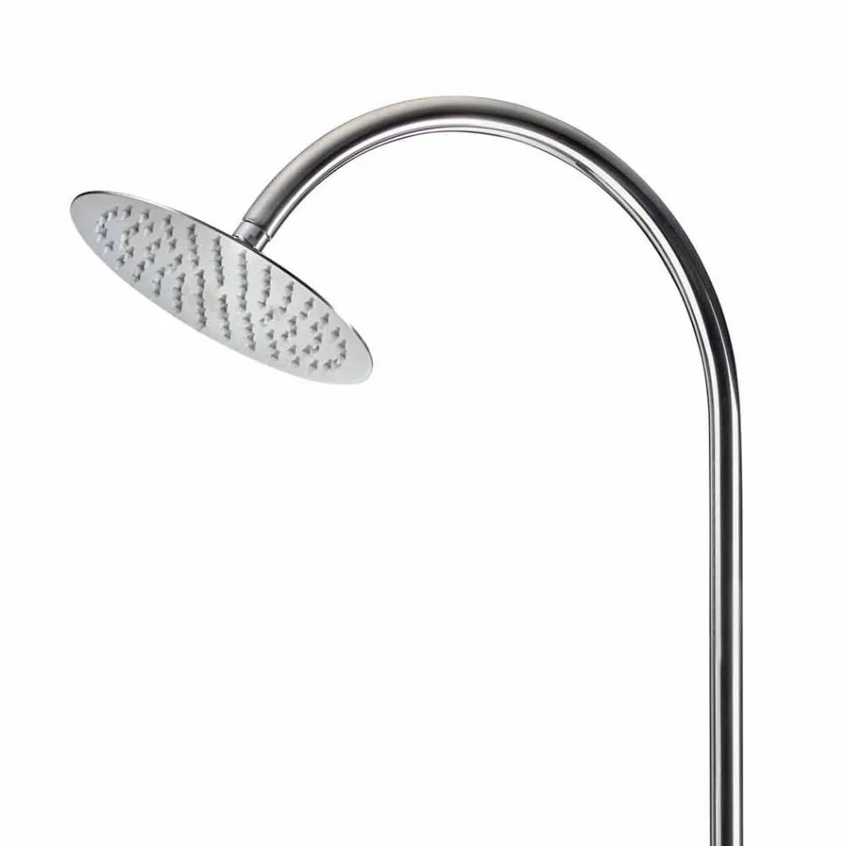 Steel Garden Shower with Timed Faucet Made in Italy - Norton Viadurini
