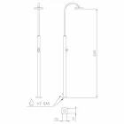 Steel Garden Shower with Timed Faucet Made in Italy - Norton Viadurini