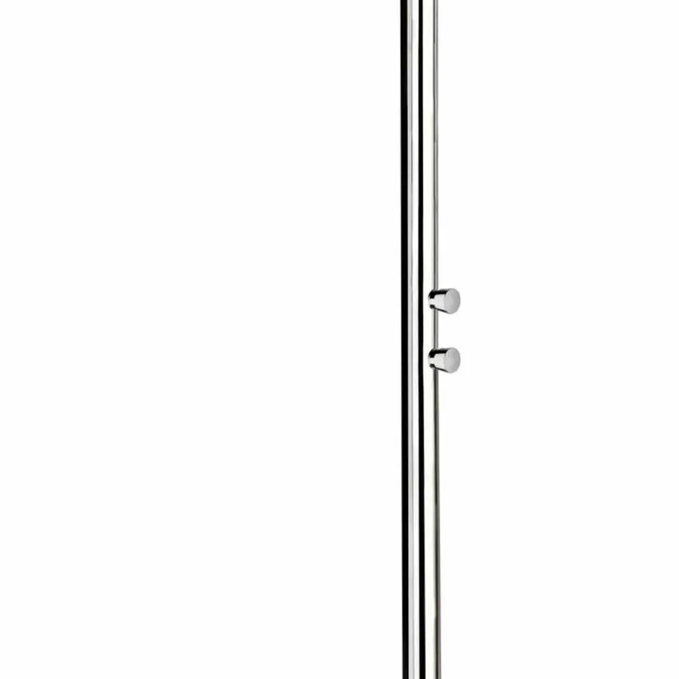 Outdoor Steel Shower with Foot Wash and Timer Made in Italy - Modeo Viadurini