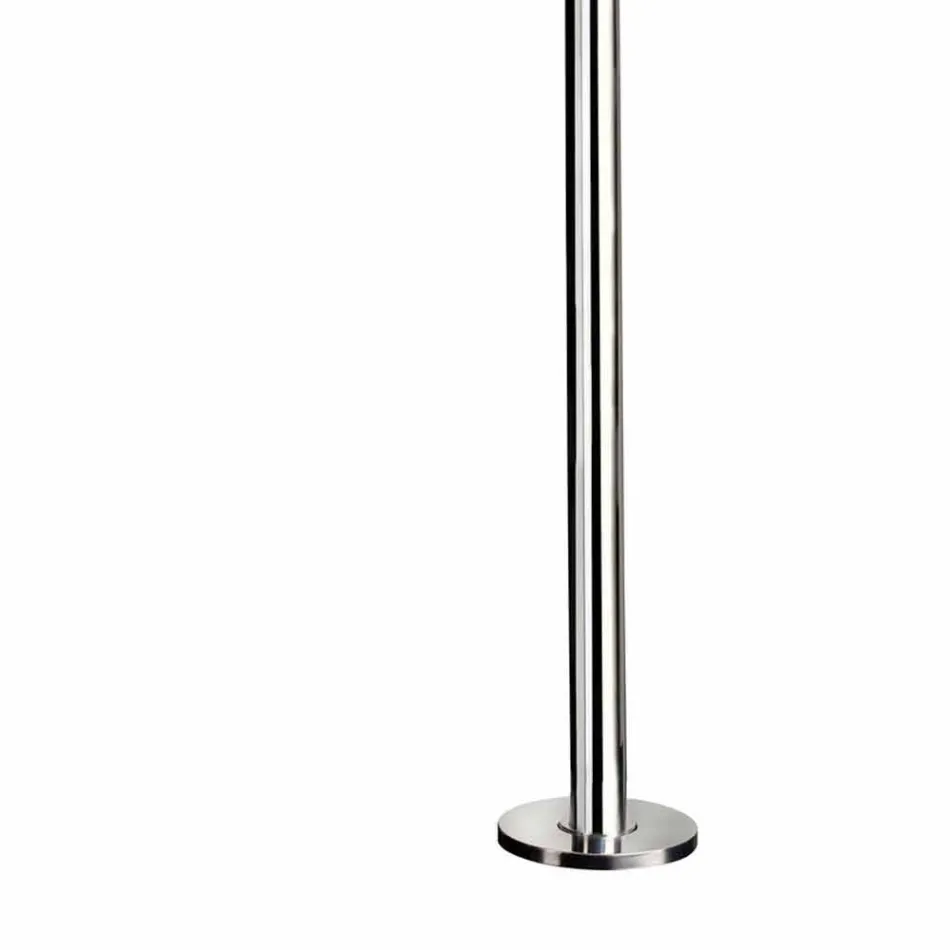 Stainless Steel Outdoor Shower with Timed Faucet Made in Italy - Modeo Viadurini