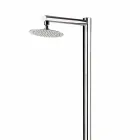 Outdoor Shower in Chromed Stainless Steel with Mixer Made in Italy - Modeo Viadurini