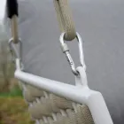 Aluminum Garden Swing and Seat with Water Repellent Cushions - Beach Viadurini