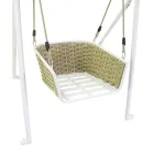Aluminum Garden Swing and Seat with Water Repellent Cushions - Beach Viadurini
