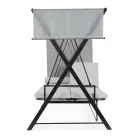 Swing Convertible into a Bed for the Garden in Steel and Fabric - Recall  Viadurini