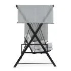 Swing Convertible into a Bed for the Garden in Steel and Fabric - Recall  Viadurini