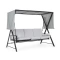 Swing Convertible into a Bed for the Garden in Steel and Fabric - Recall 