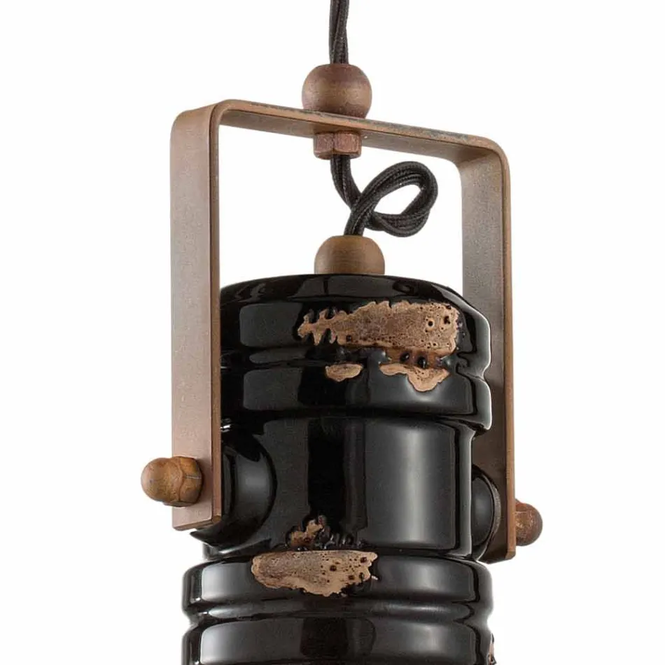 Spotlight Design pendant vintage handmade ceramics Carrie Viadurini