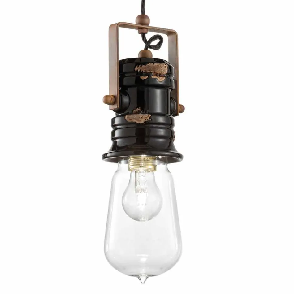 Spotlight Design pendant vintage handmade ceramics Carrie Viadurini