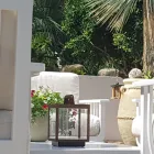 Decorative Outdoor Led Spotlight in White Aluminum or Corten - Bettina Viadurini