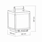 Decorative Outdoor Led Spotlight in White Aluminum or Corten - Bettina Viadurini