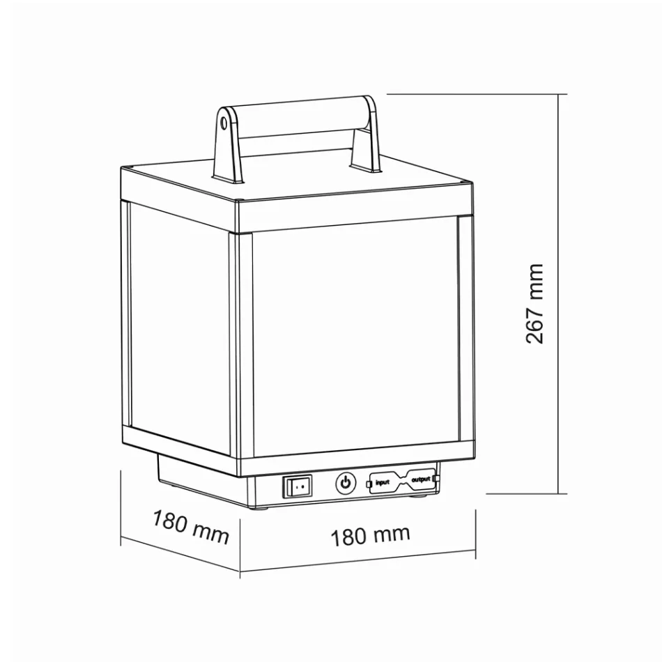 Decorative Outdoor Led Spotlight in White Aluminum or Corten - Bettina Viadurini