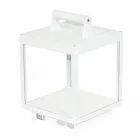 Decorative Outdoor Led Spotlight in White Aluminum or Corten - Bettina Viadurini