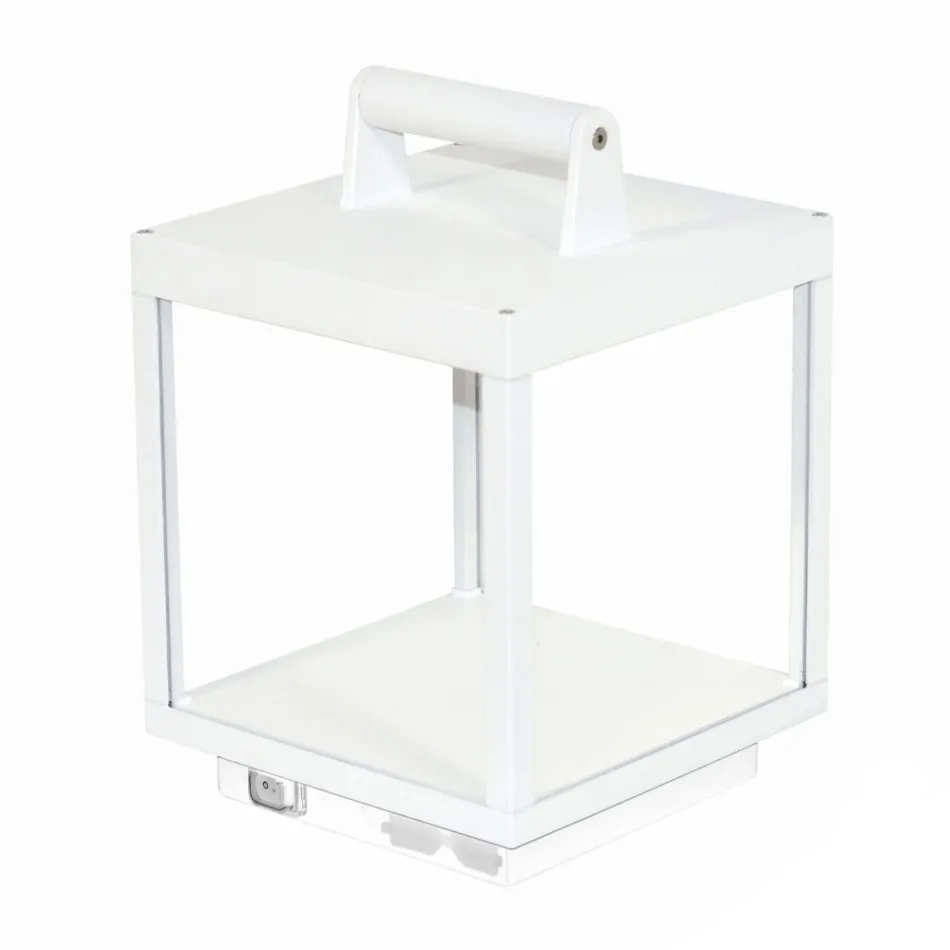 Decorative Outdoor Led Spotlight in White Aluminum or Corten - Bettina Viadurini