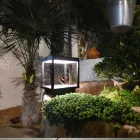 Portable Solar Led Spotlight in White, Black or Corten Aluminum - Bettina Viadurini