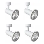 Adjustable Ceiling Light in White Aluminum, 4 Pieces - Lazzaro Viadurini